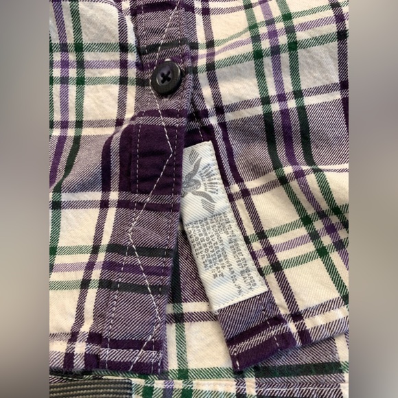 SUPERDRY super good purple plaid flannel - Picture 9 of 12